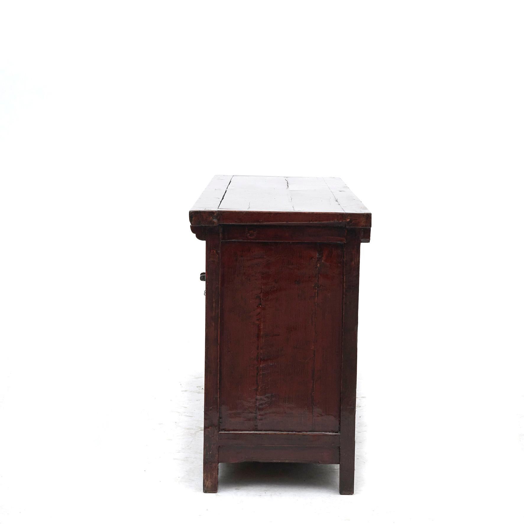 Lacquered Antique Sideboard, Shanxi Province For Sale