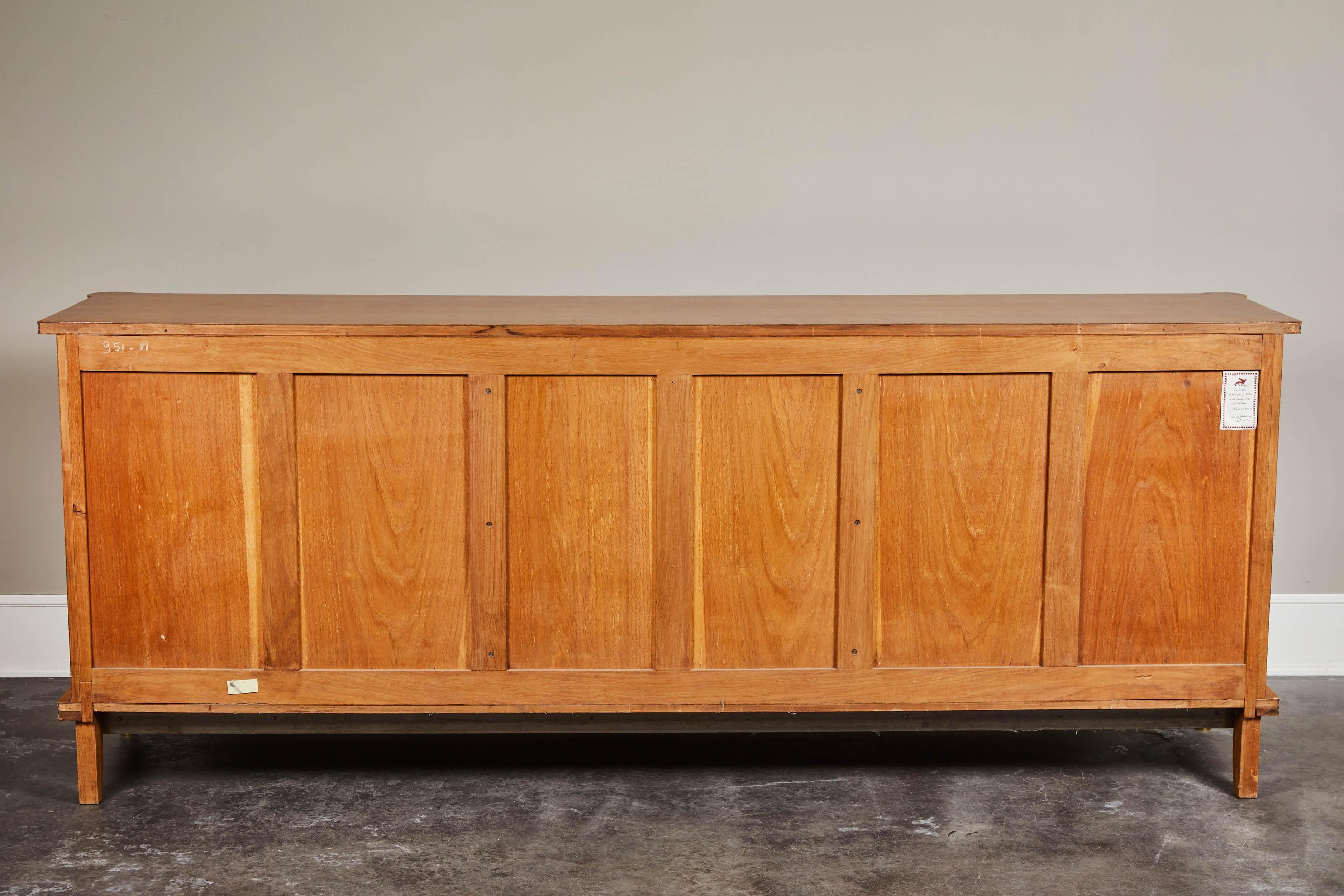 French Sideboard Signed and Dated by Jules Leleu