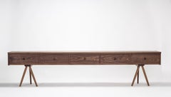 Handcrafted Black Walnut Sideboard by Frank Buschmann – Dovetail Credenza