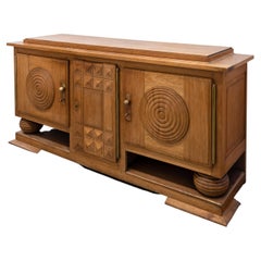 Sideboard Solid Oak, France, 1940s