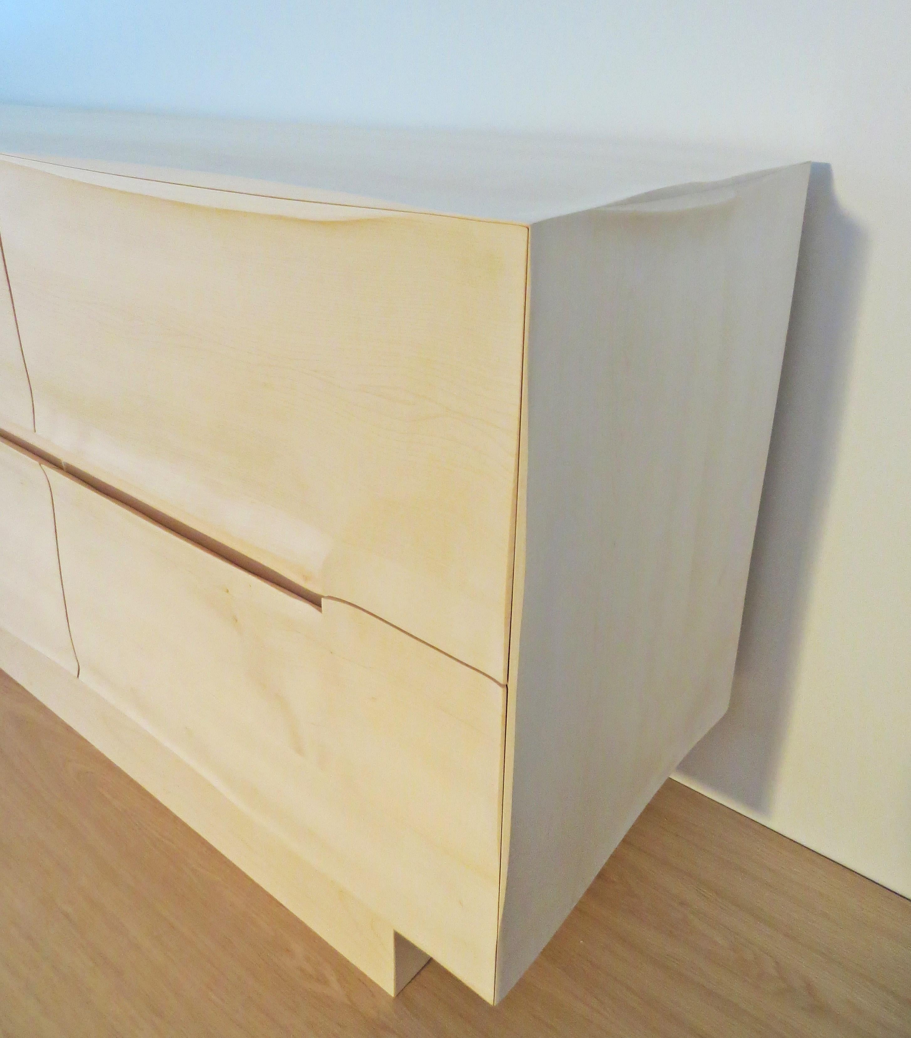 Sideboard Solid Wood, Organic Modern Design, Handcrafted in Germany, Sculptural For Sale 1