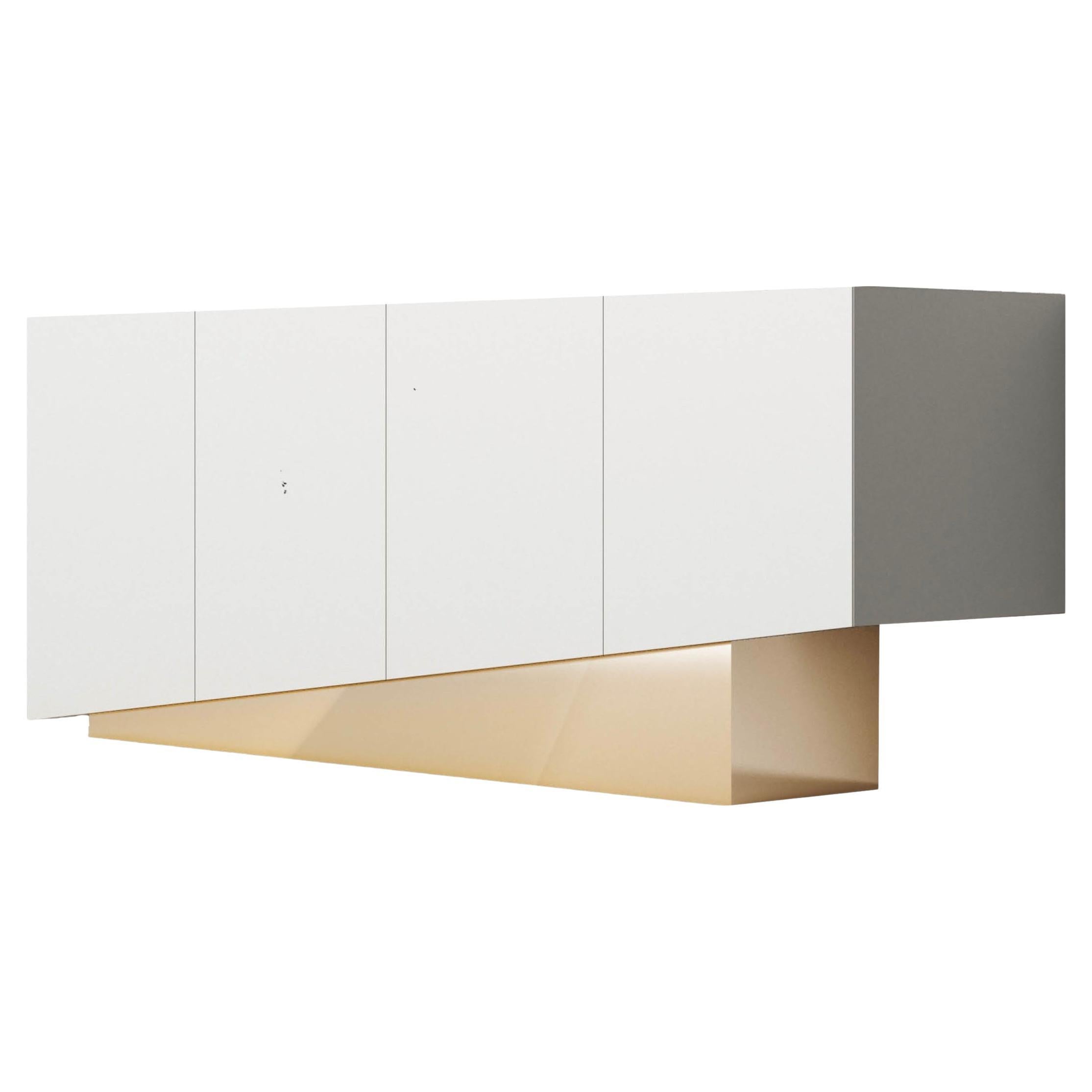 Sideboard Storage Cabinet Minotti Italia EXTRA Design Simone Fanciullacci White