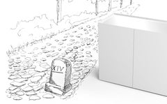 Sideboard / Storage cabinet Minotti Italia KM 4 design Claudio Bitetti - White