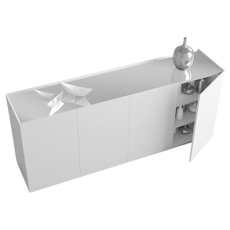 Sideboard / Storage cabinet Minotti Italia KM 4 design Claudio Bitetti - White