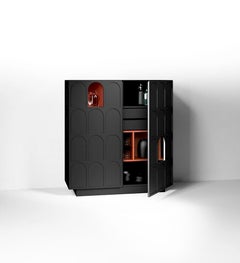 Sideboard - Storage cabinet Minotti Italia Roma design Diego Sferrazza - Black