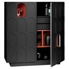 Sideboard - Storage cabinet Minotti Italia Roma design Diego Sferrazza - Black