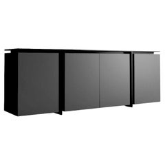 Sideboard - Storage cabinet Minotti Italia SUSPANCE design Davide Negri - Dark