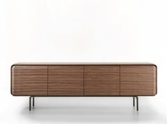 Sideboard / Storage cabinet Porada Pebble Design Niccolò Devetag - Walnut