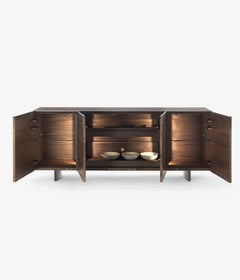 Sideboard / Storage cabinet Riva 1920 Linear design David Knott - Walnut