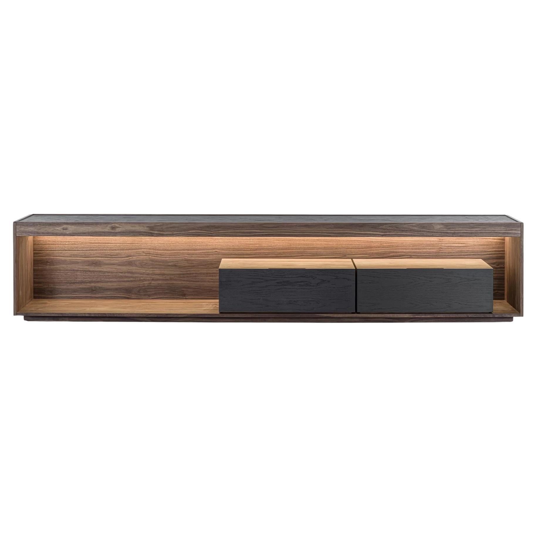 Sideboard / Storage cabinet / TV stand Riva 1920 Dream - Walnut - 300 cm 118.1in