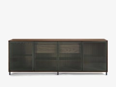 Sideboard / Storage cabinet with glass doors Riva 1920 Pandora Glass