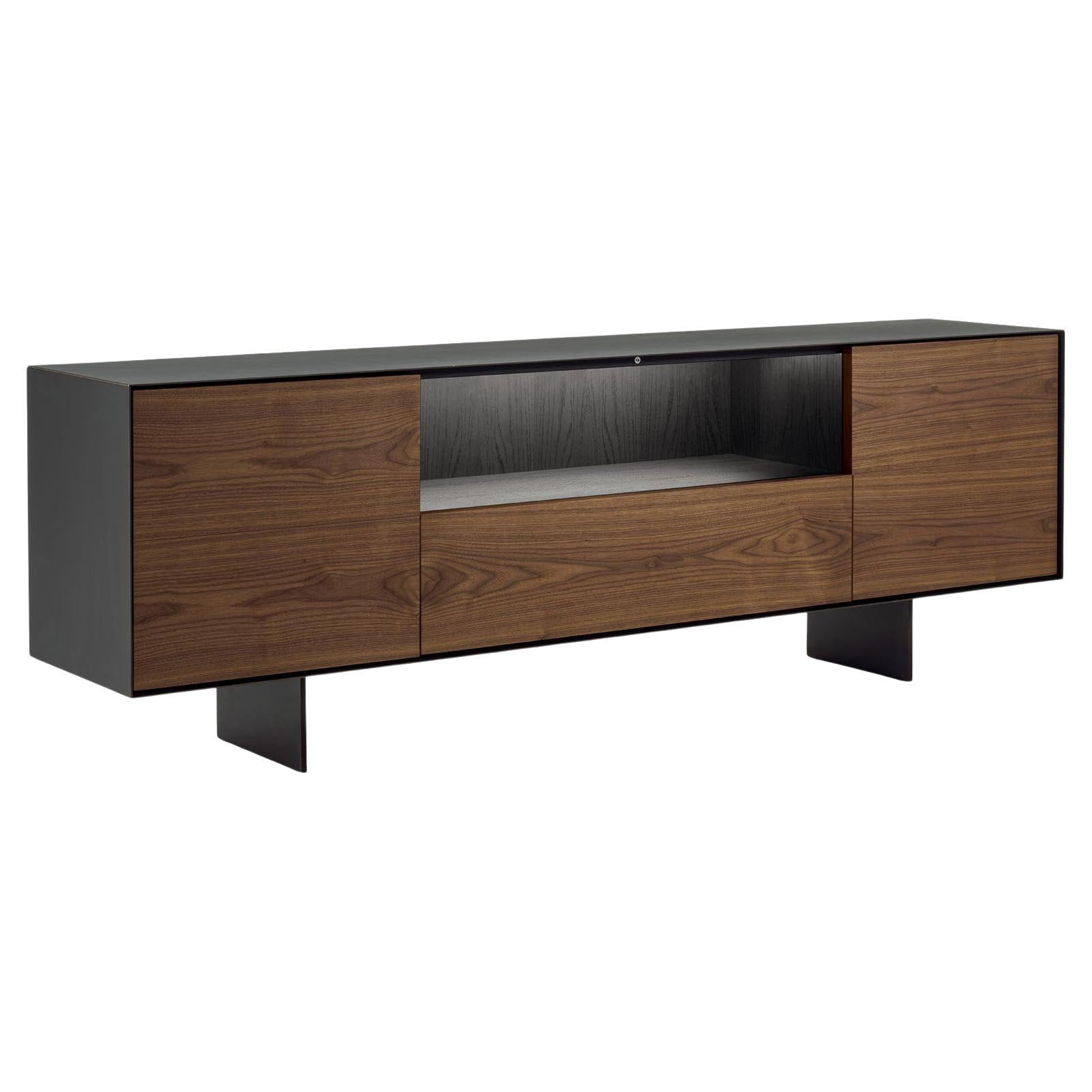 Sideboard / Storage unit Riva 1920 Rialto Fly Open design Giuliano Cappelletti For Sale