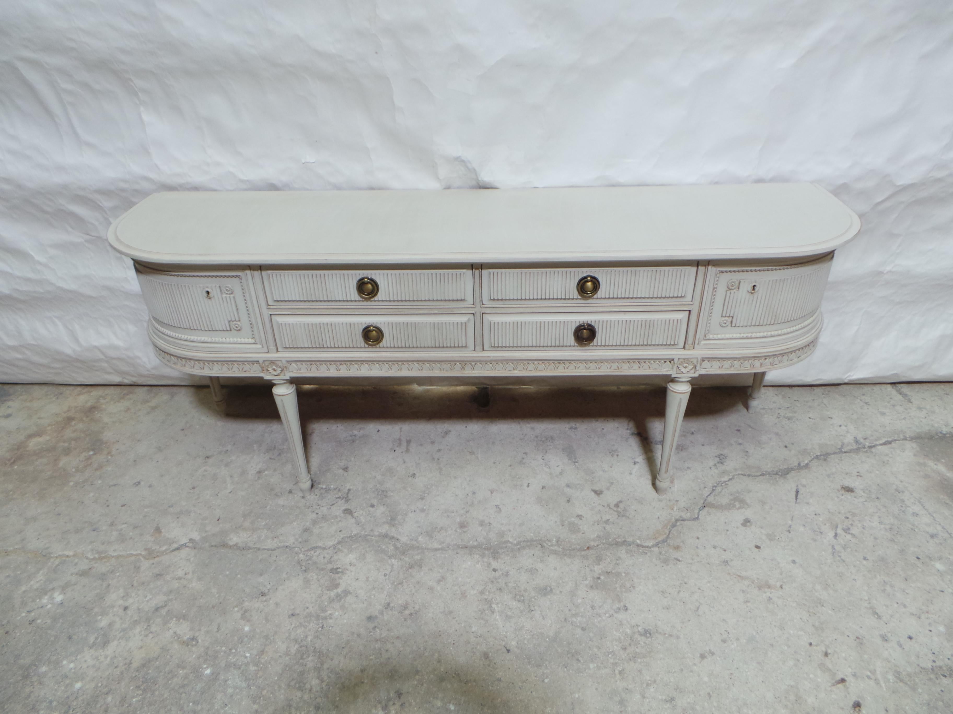 Sideboard Swedish Gustavian Style In Good Condition For Sale In Hollywood, FL