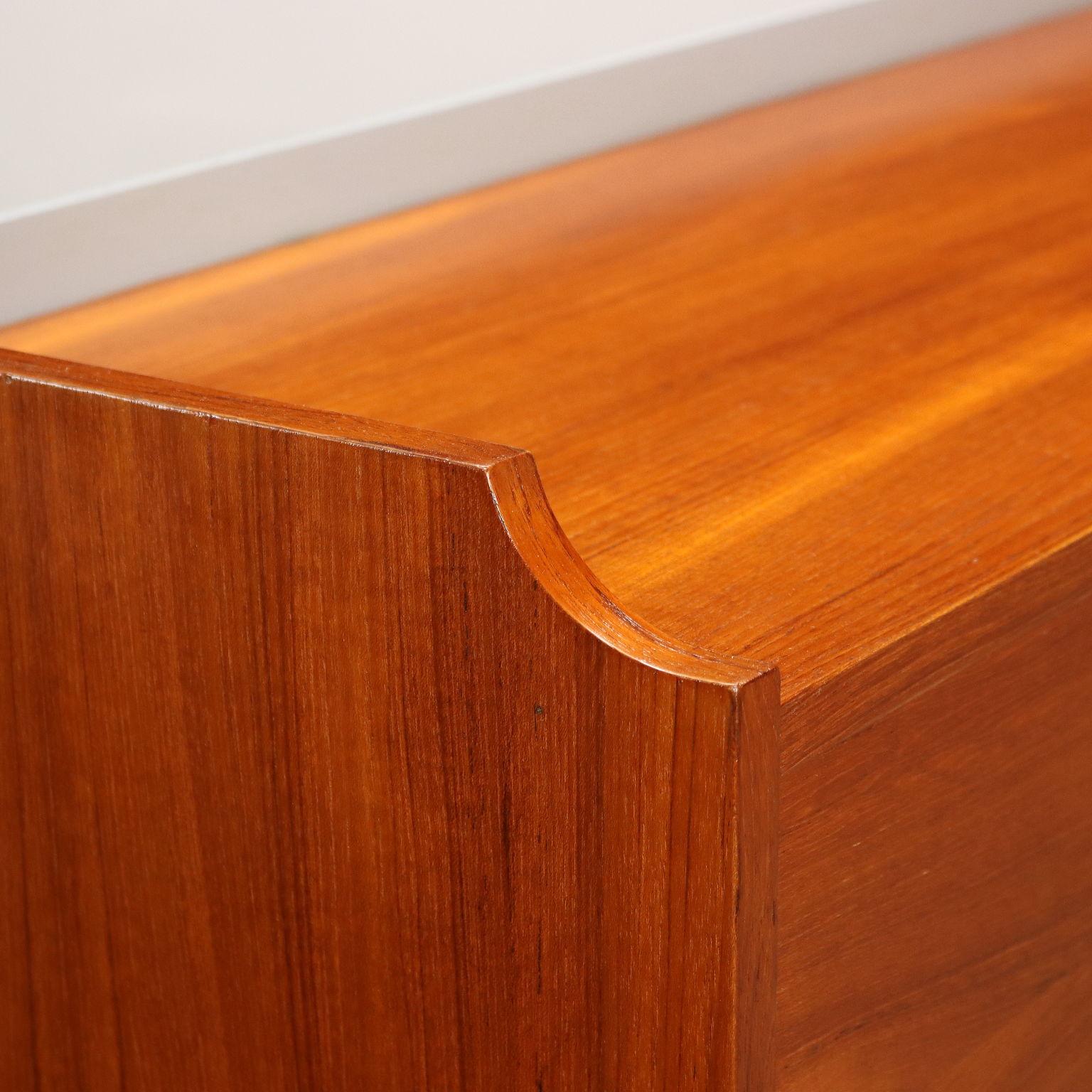 Sideboard, Teak Veneer, 1960s In Excellent Condition In Milano, IT