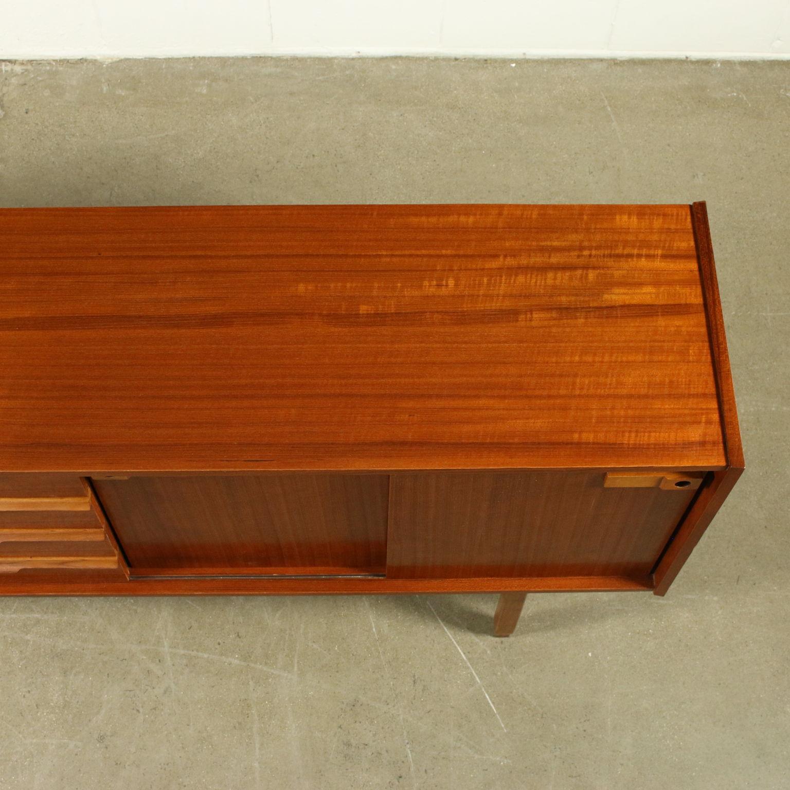 Sideboard Teak Veneer Italy 1960s Italian Production 6