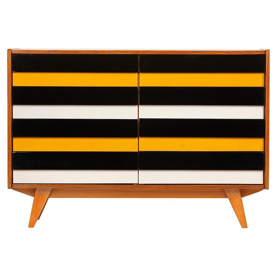 Sideboard U 453 by Jiri Jiroutek for Interier Praha with Wooden Drawers, 1960s For Sale