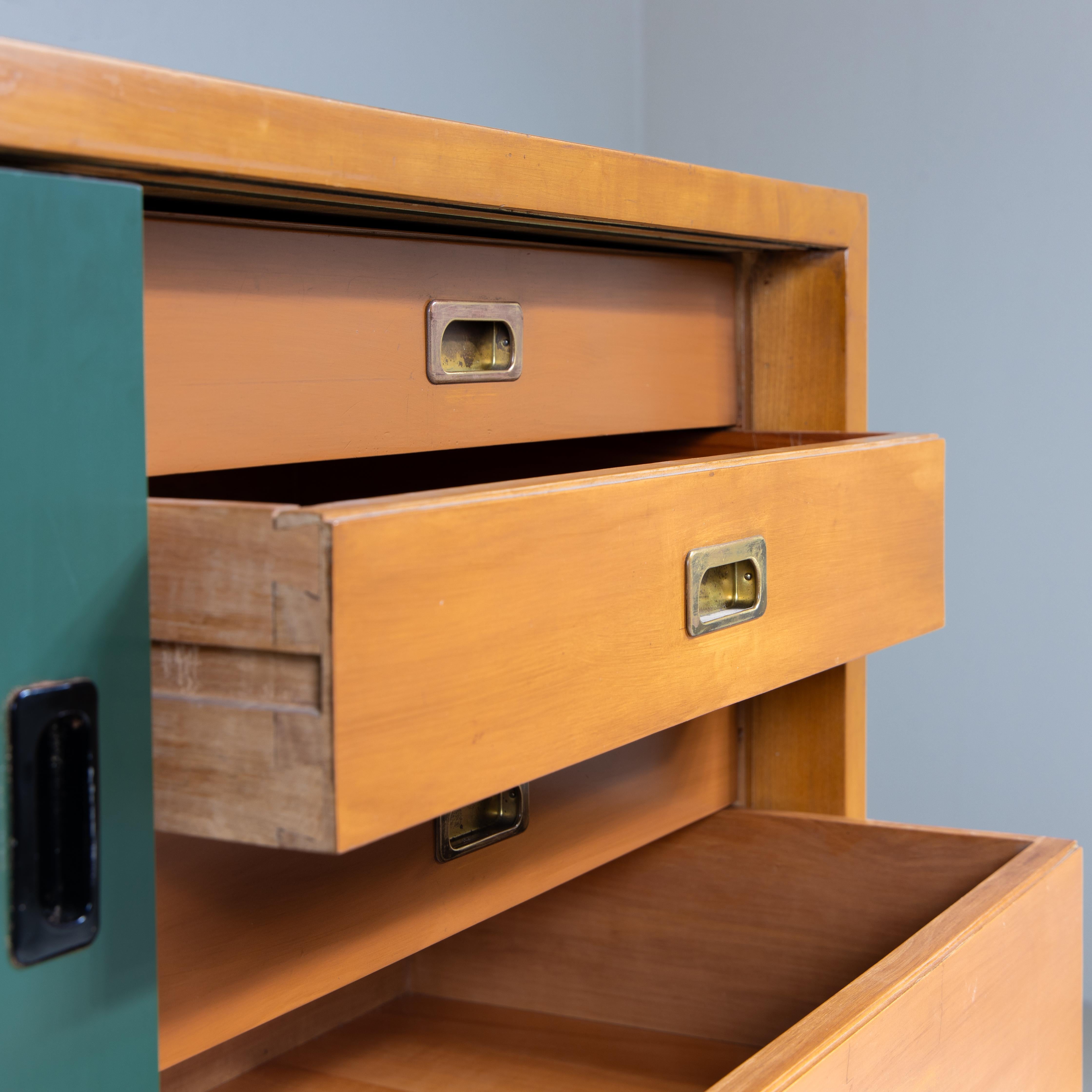 Formica Sideboard - Cassettiera in legno e formica, 1960 in vendita