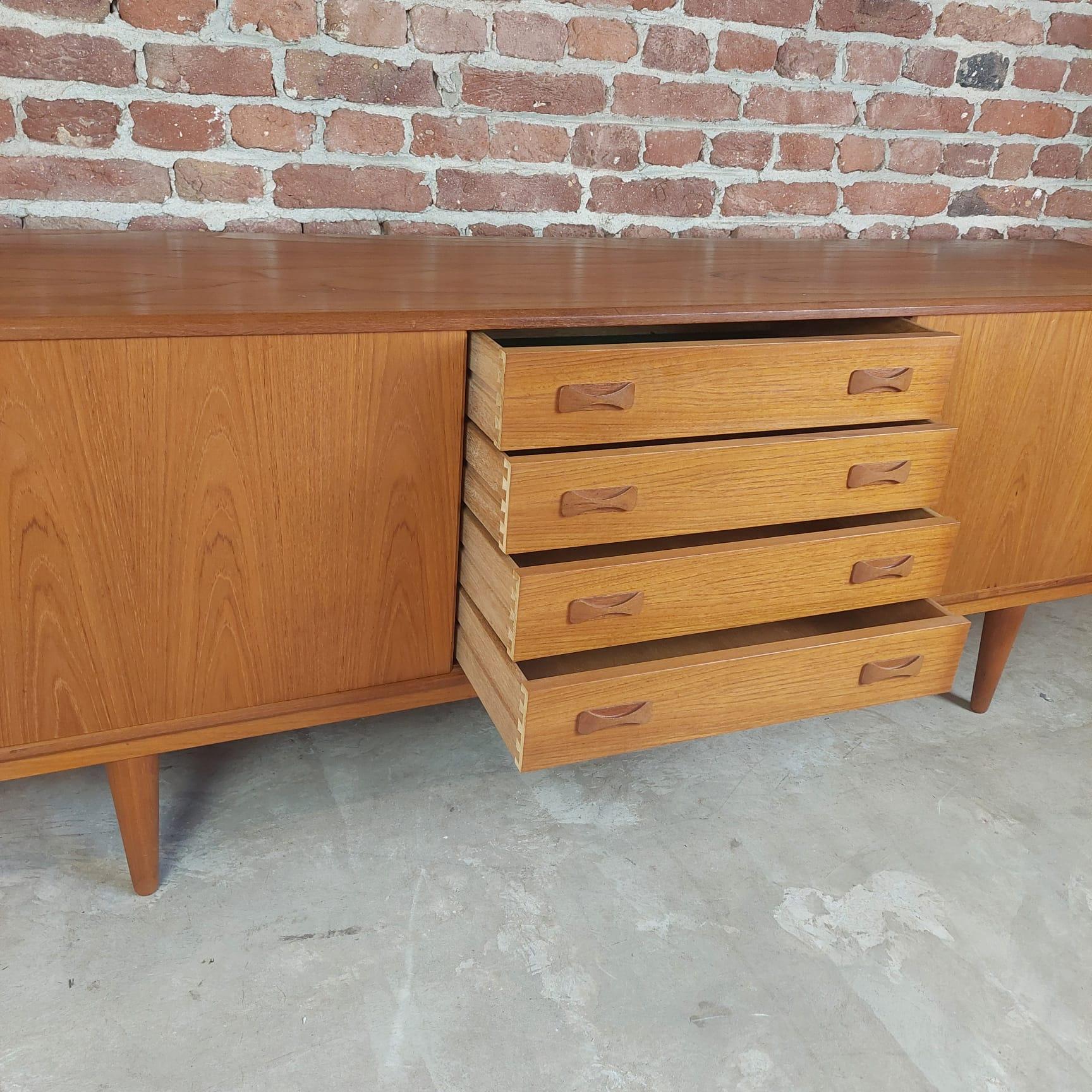 Placage Buffet vintage, Clausen & Son, Danemark 1960 en vente