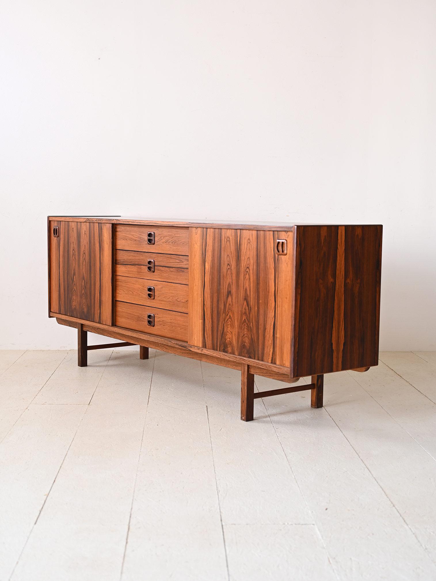 Mid-20th Century Vintage rosewood sideboard For Sale