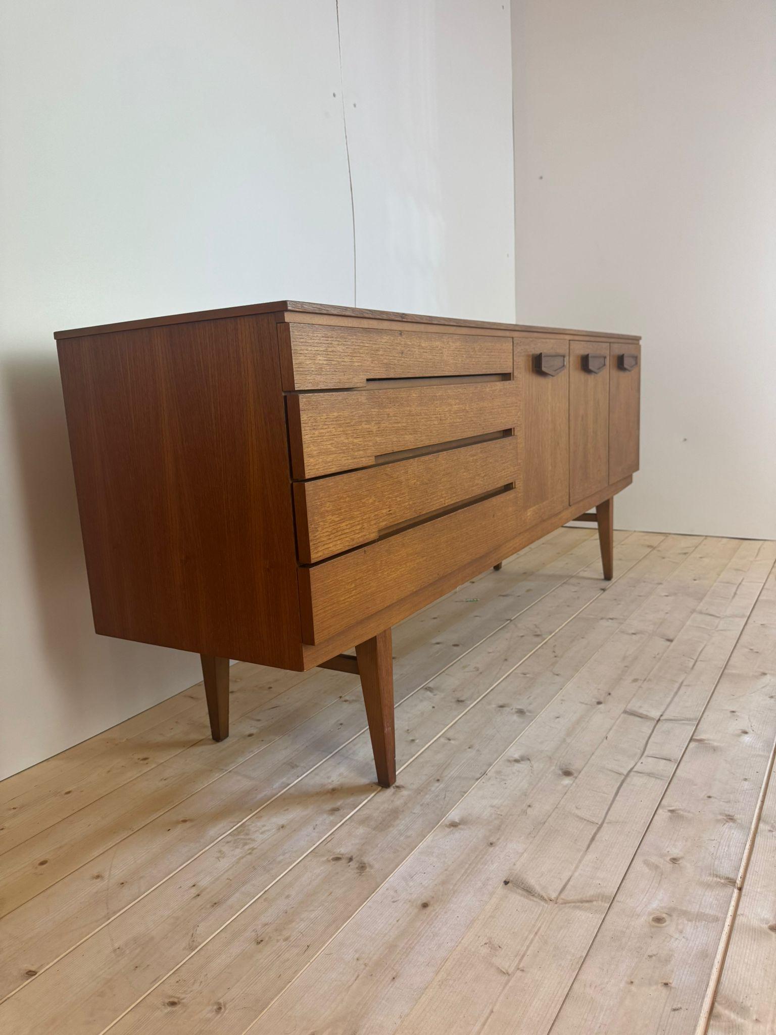 Mid-Century Modern Vintage teak sideboard, Denmark 1960 For Sale