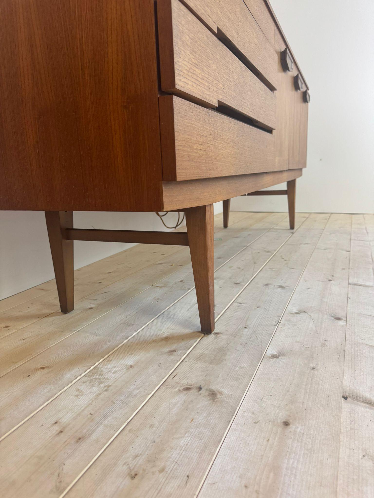 Mid-20th Century Vintage teak sideboard, Denmark 1960 For Sale