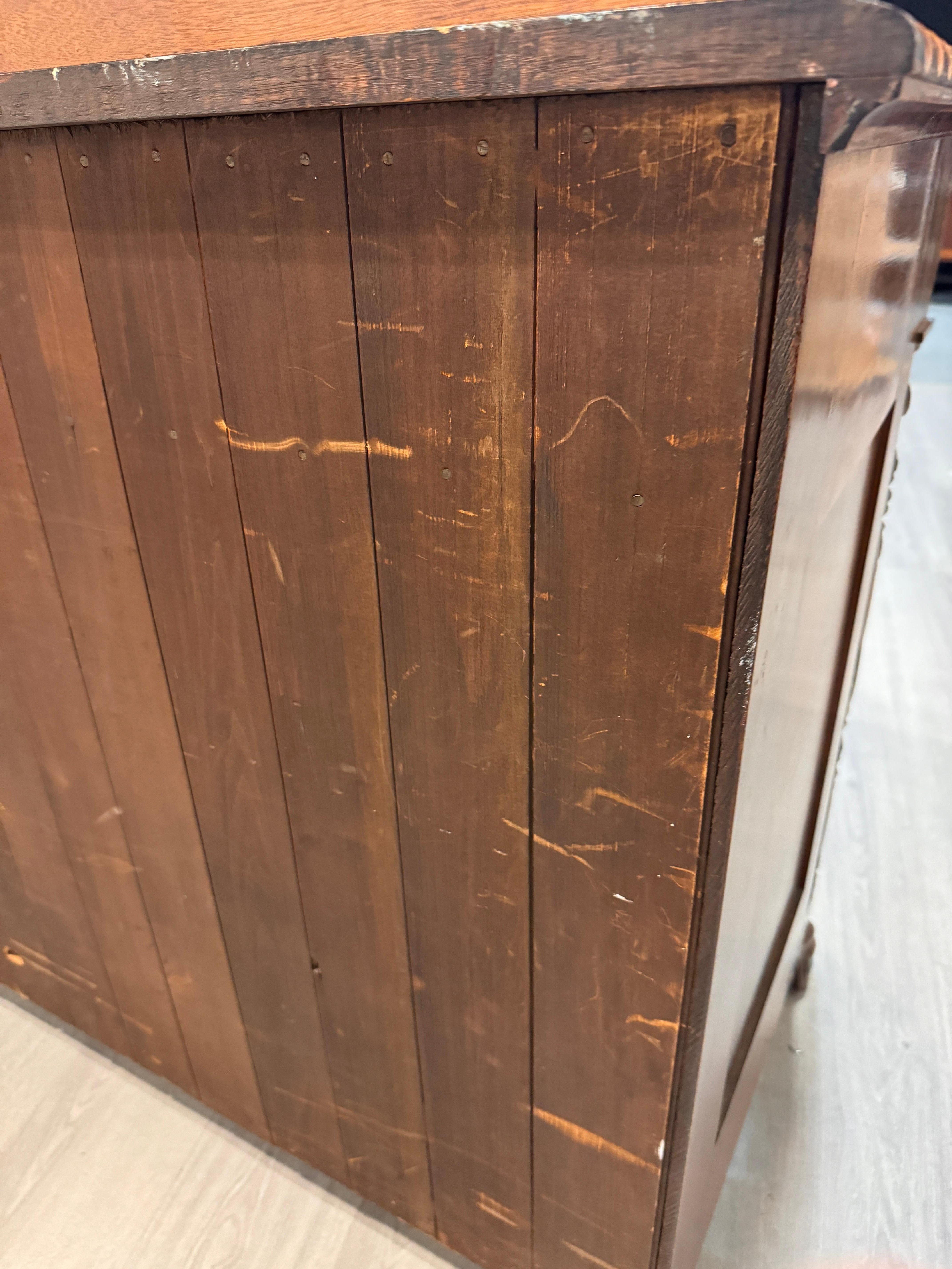 Sideboard Walnut Carved For Sale 8