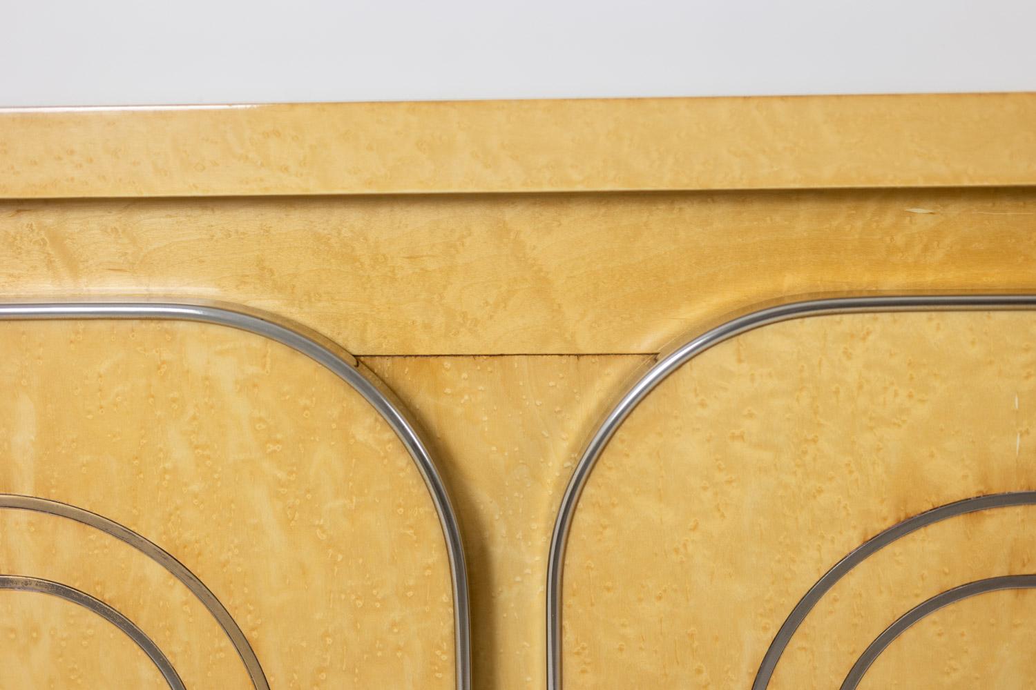 Credenza a 4 ante in legno di betulla. 1970s. in vendita 2