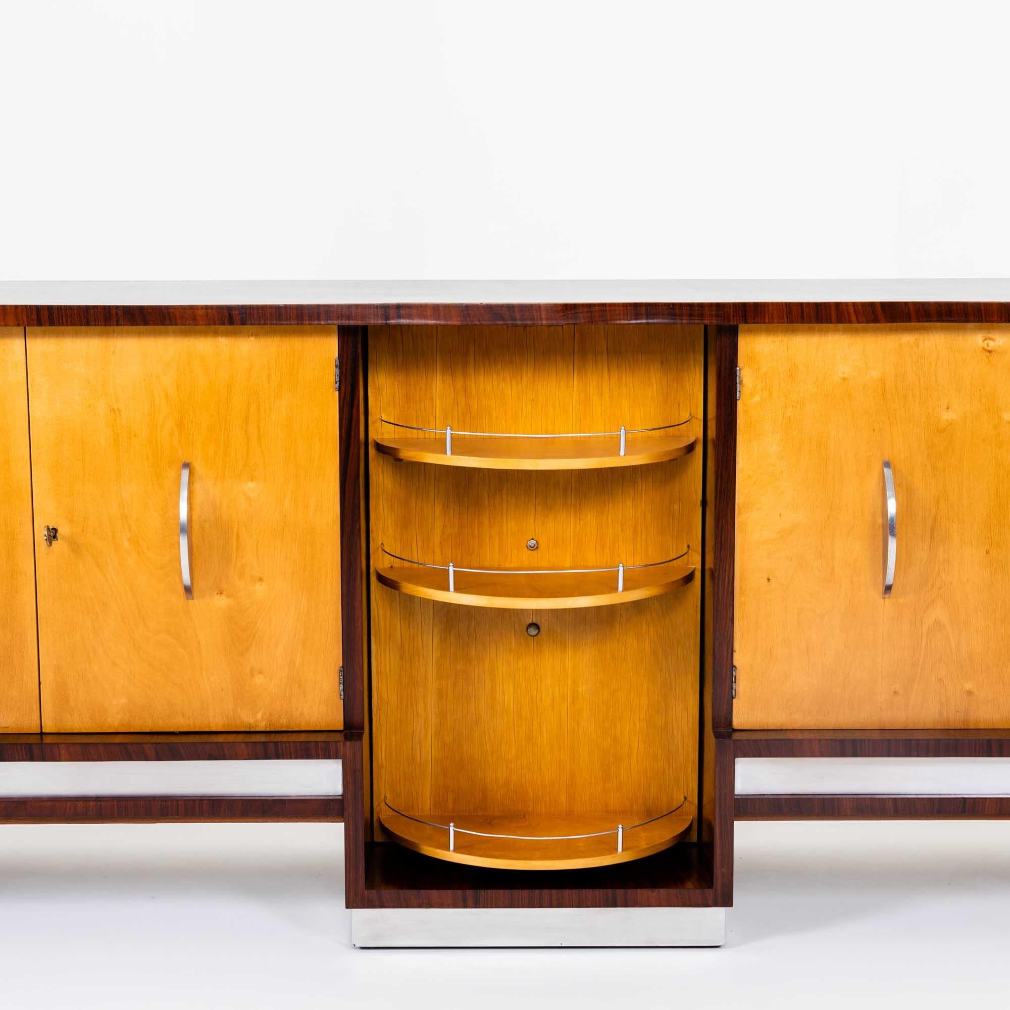 Mid-20th Century Sideboard with Bar Element by Franco Albini, Italy, 1930s For Sale