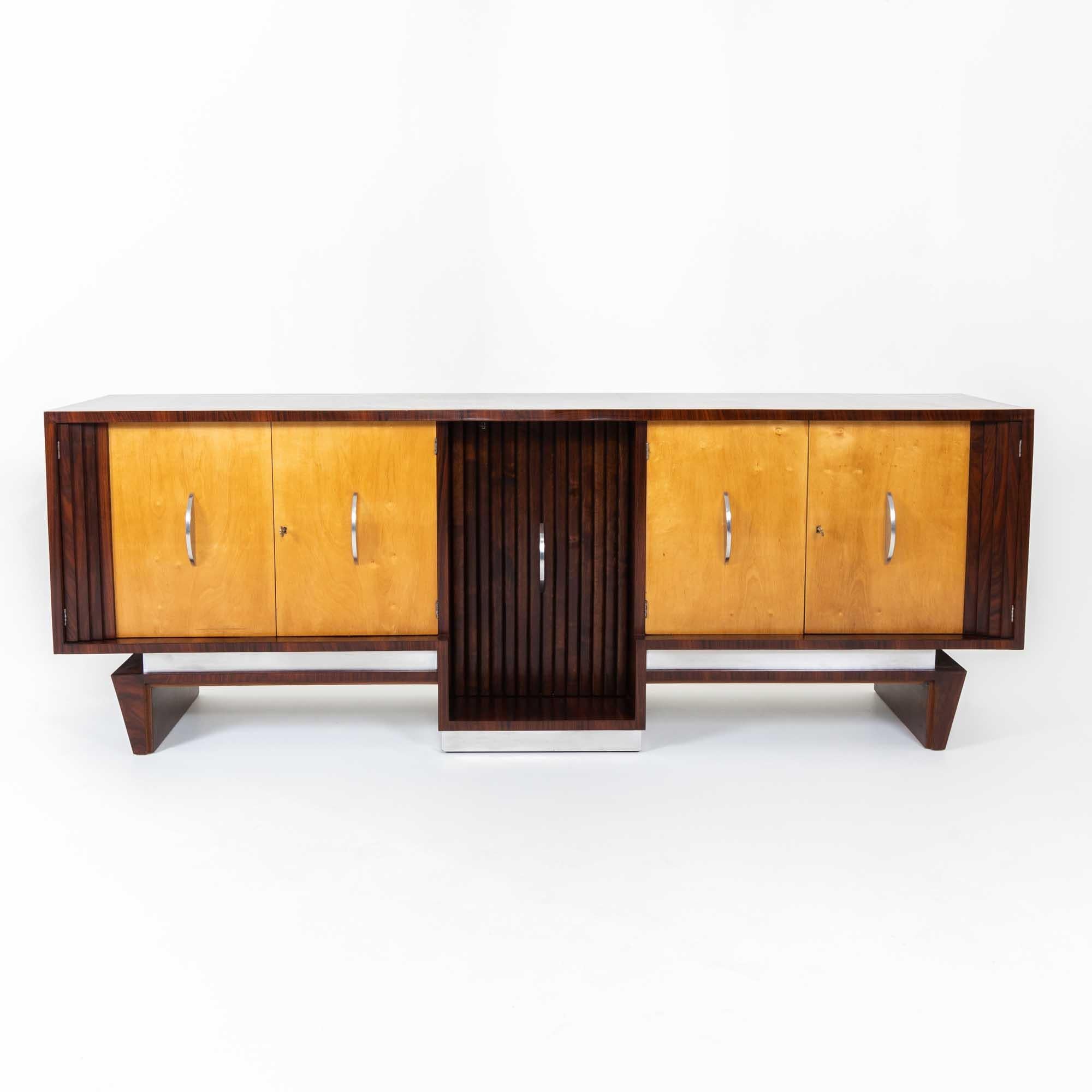 Mid-Century Modern Sideboard with Bar Element by Franco Albini, Italy, 1930s For Sale