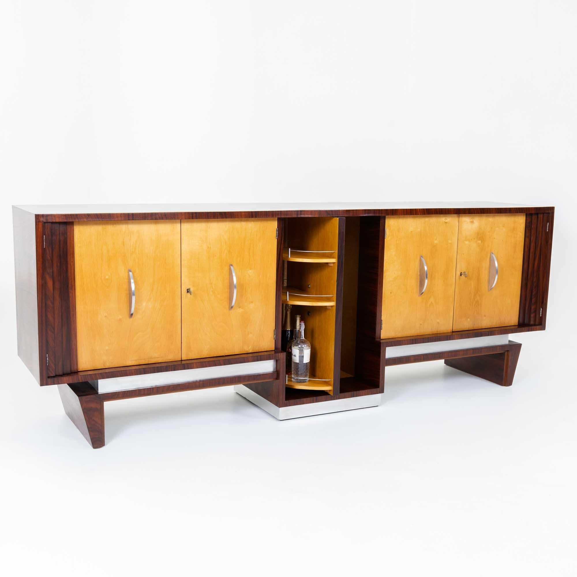 Italian Sideboard with Bar Element by Franco Albini, Italy, 1930s For Sale