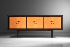 Sideboard with bird motif, 1960s in the style of Suzanne Guiguichon