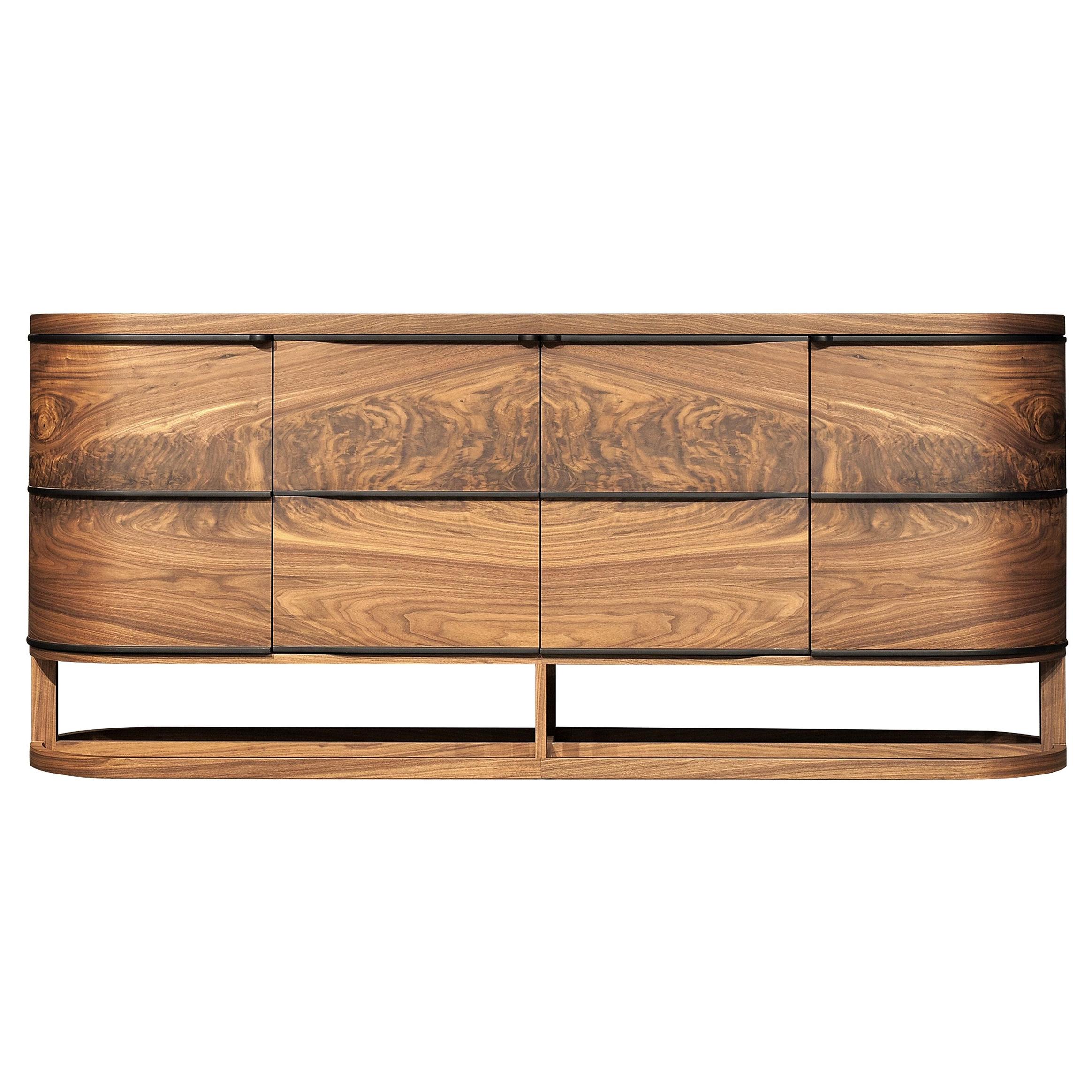 Special Sideboard in Cherry Wood Veneer at 1stdibs