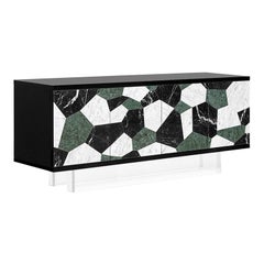 Sideboard With Doors Covered In Marble