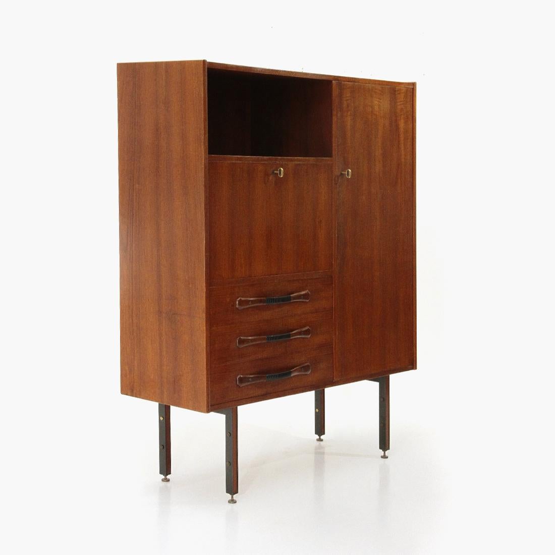 Italian Sideboard with Drawers and Flap, 1960s