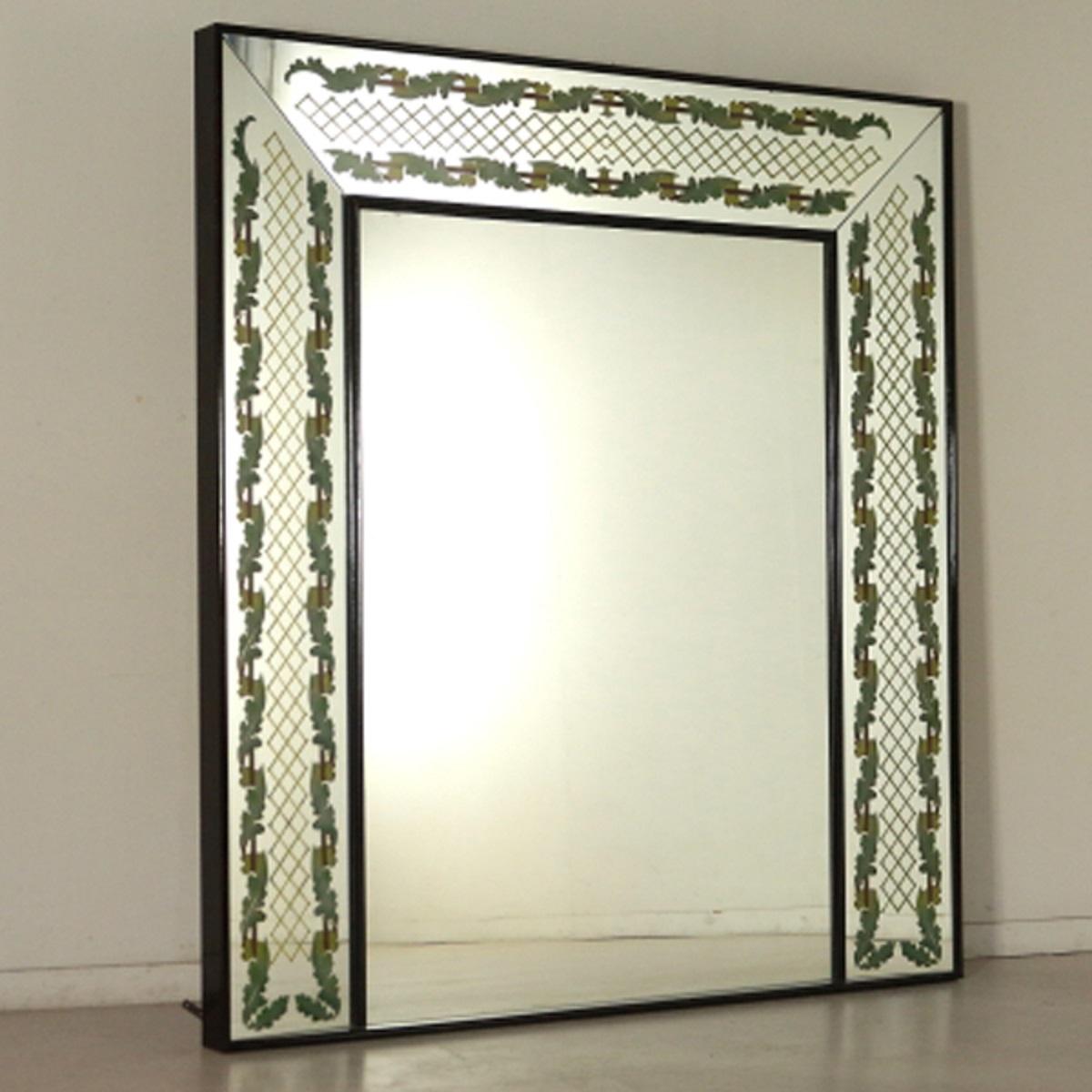 Sideboard with Mirror by Luigi Brusotti, 1940s For Sale 4