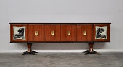 Sideboard with Mirror by F.lli Rigamonti, Italy, 1950s