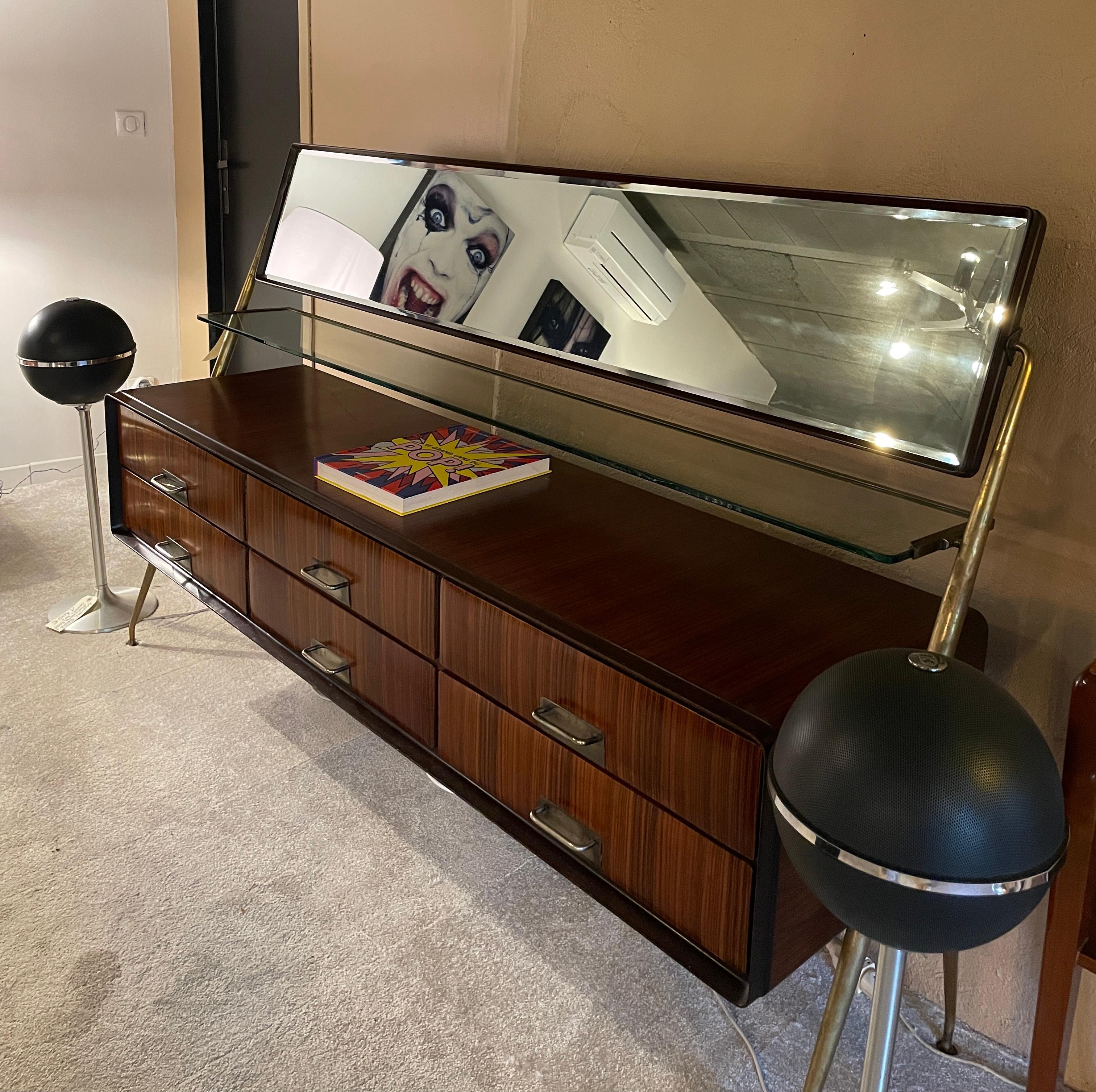 Sideboard with mirror by Silvio Cavatorta, 1950, Italy
Perfect condition.