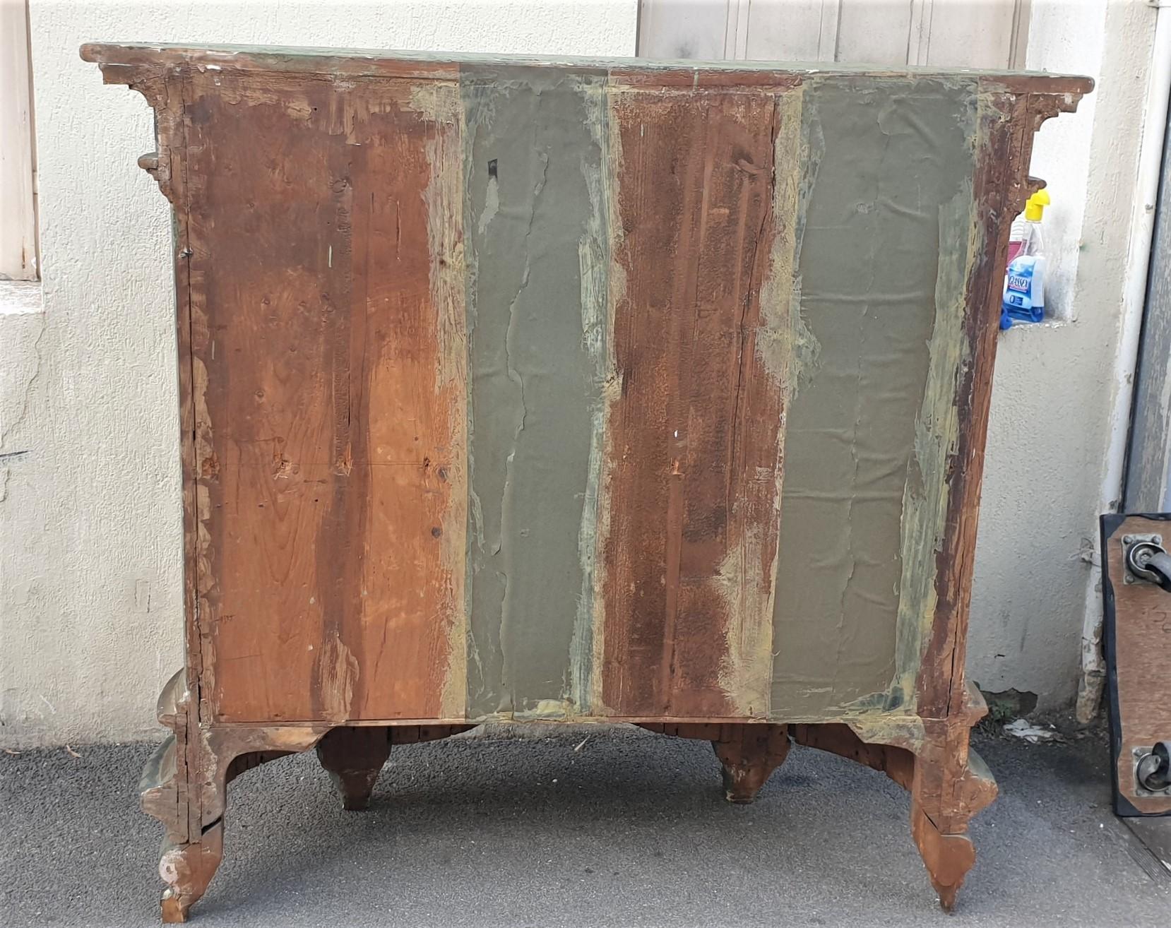 Sideboard With Painted Support Height, Italy, XIXth Century For Sale 10