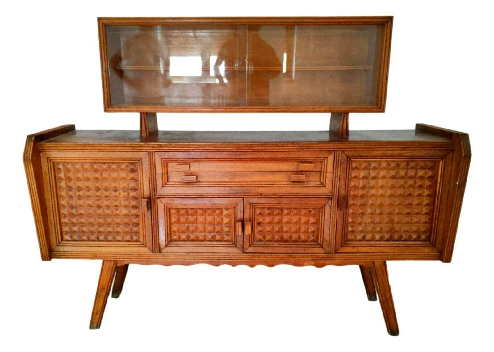 Splendid original sideboard from the 60s, design by paolo buffa, with resealable top riser

it measures approximately 180 cm in length, 48 cm in width, 90 cm in height (part of the cabinet) - 140 cm in height including riser

four opening