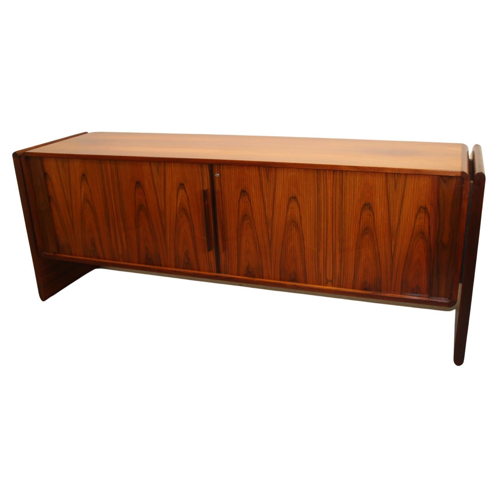 Sideboard with Roller Doors from Dyrlund - Vintage 1960s For Sale
