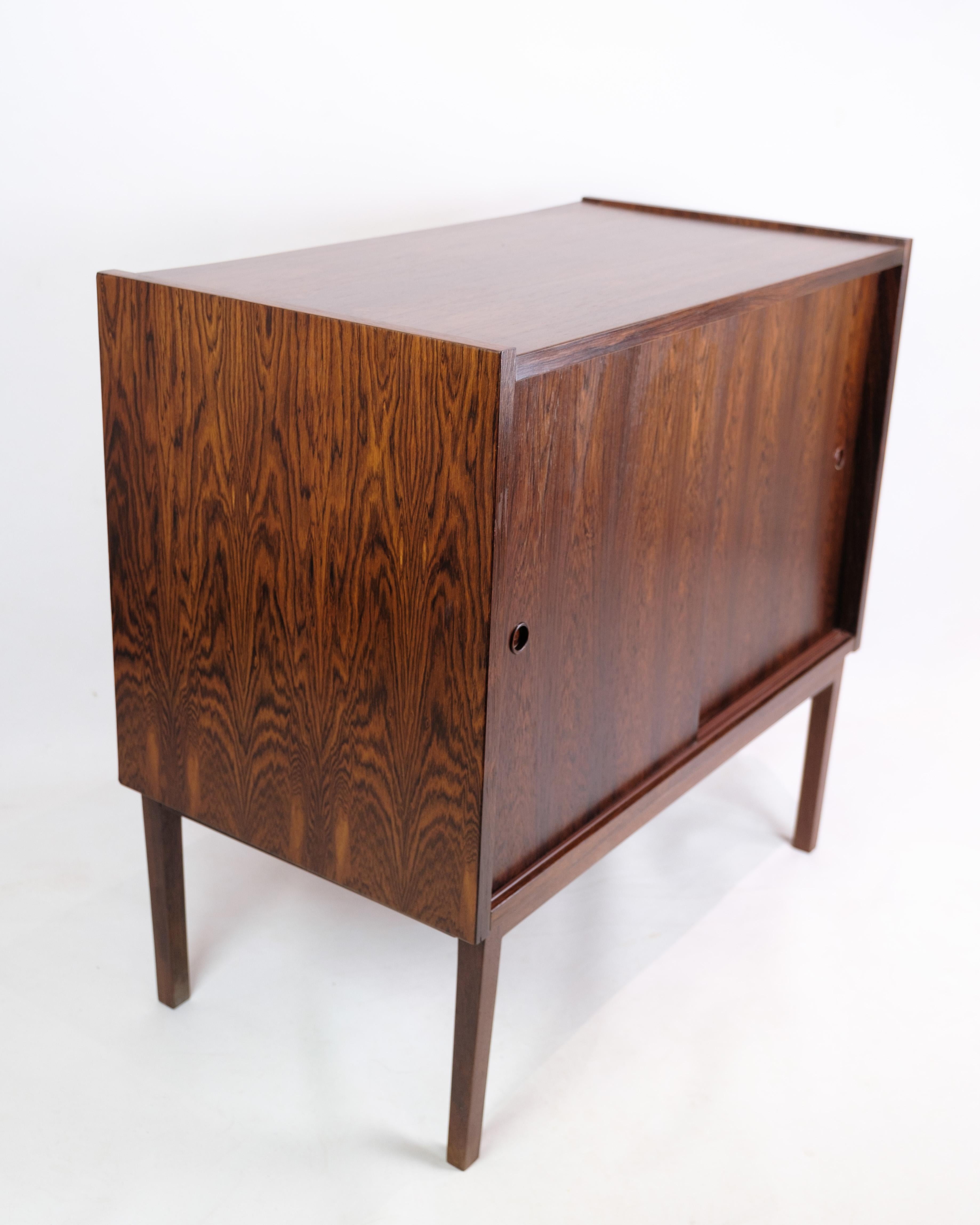 Sideboard With Shelves Made In Rosewood, Danish Design From 1960s For Sale 3