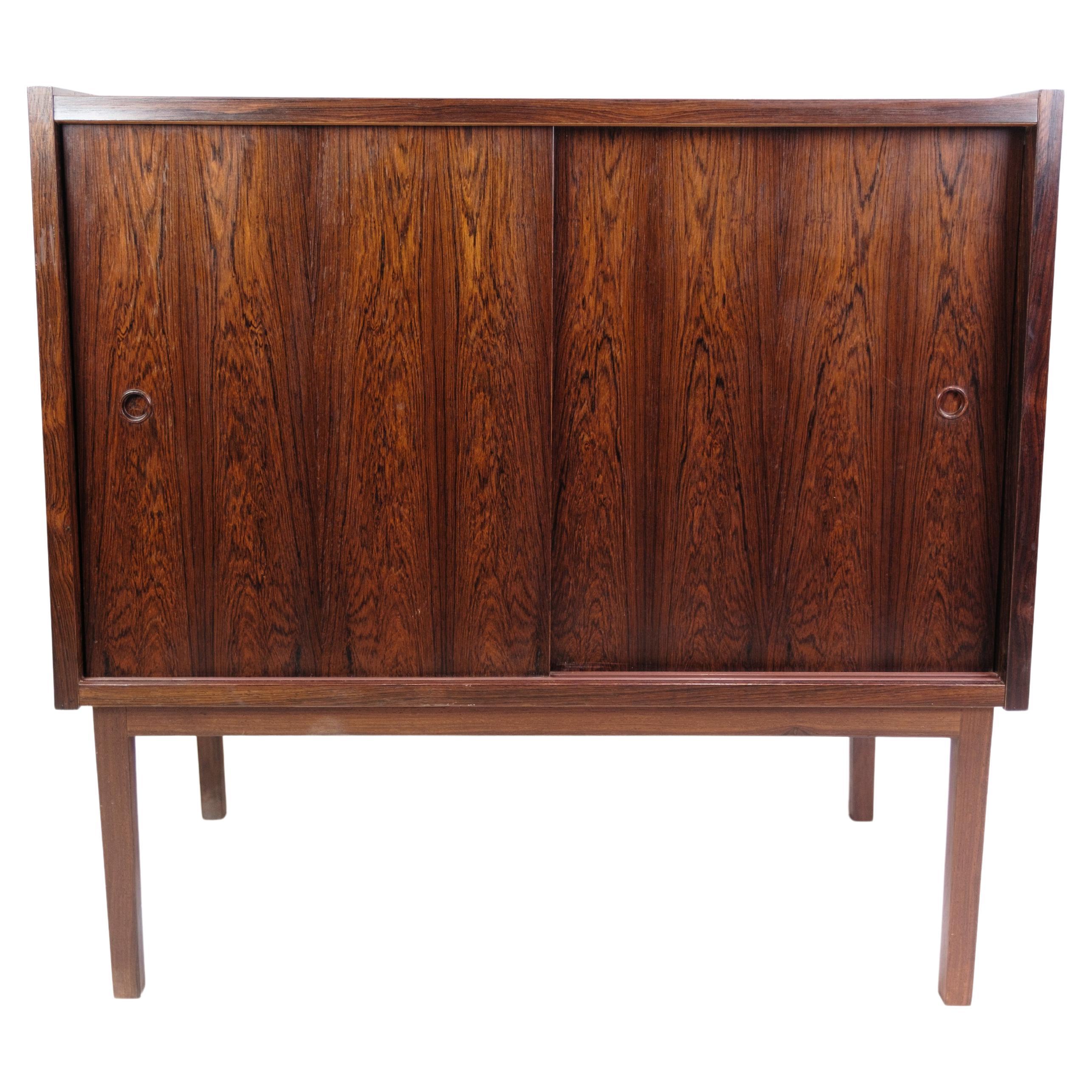 Sideboard With Shelves Made In Rosewood, Danish Design From 1960s For Sale