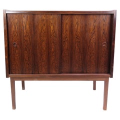 Vintage Sideboard With Shelves Made In Rosewood, Danish Design From 1960s
