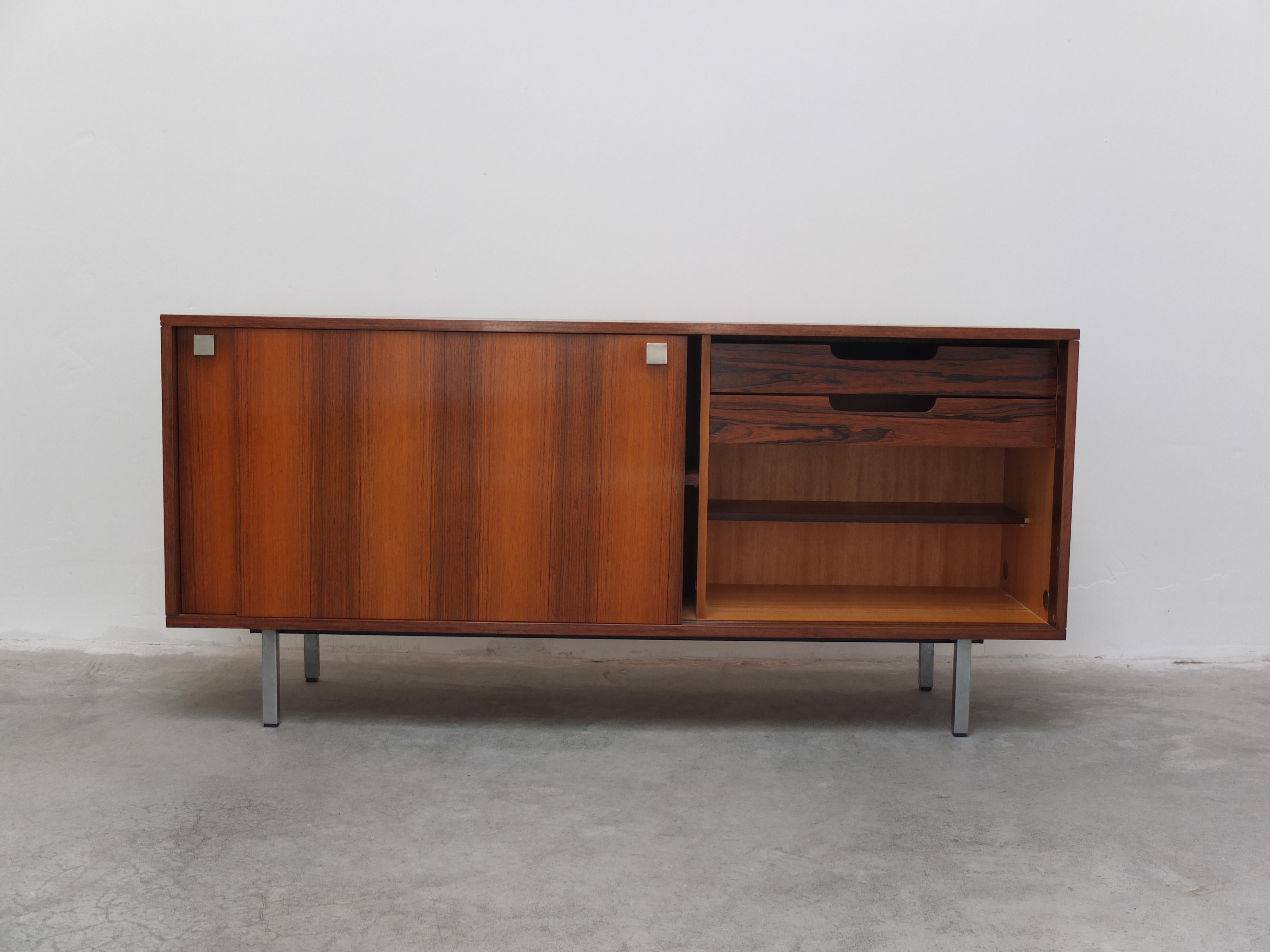 Sideboard with Sliding Doors by Alfred Hendrickx for Belform, 1960s For Sale 4