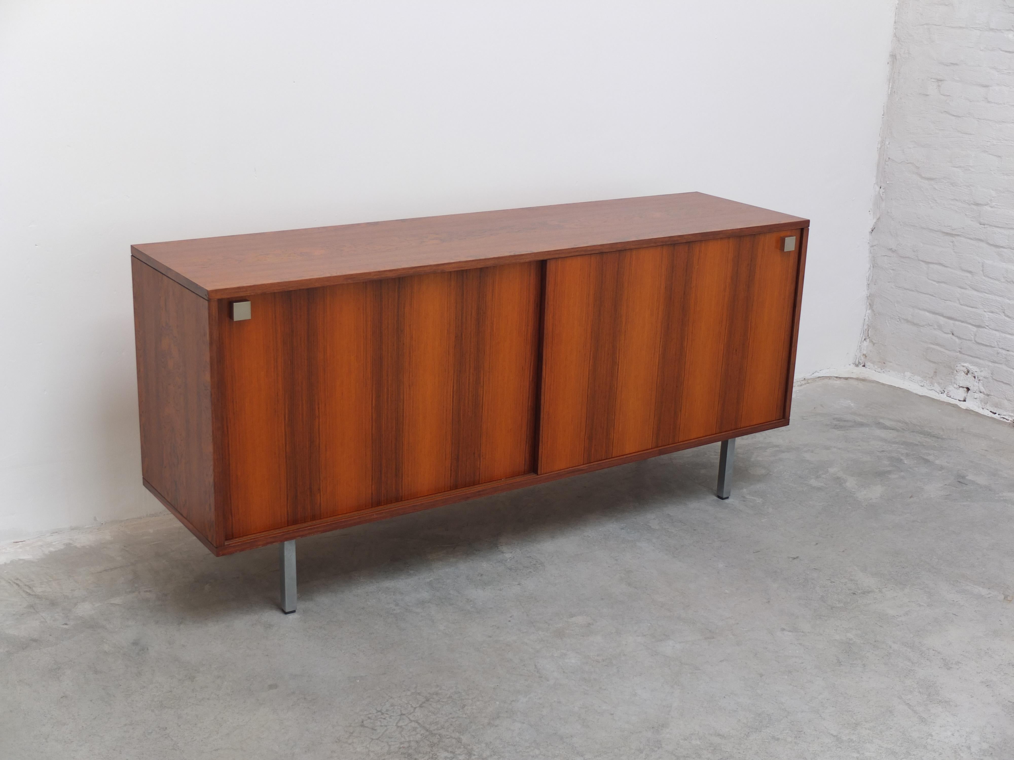 Belgian Sideboard with Sliding Doors by Alfred Hendrickx for Belform, 1960s For Sale