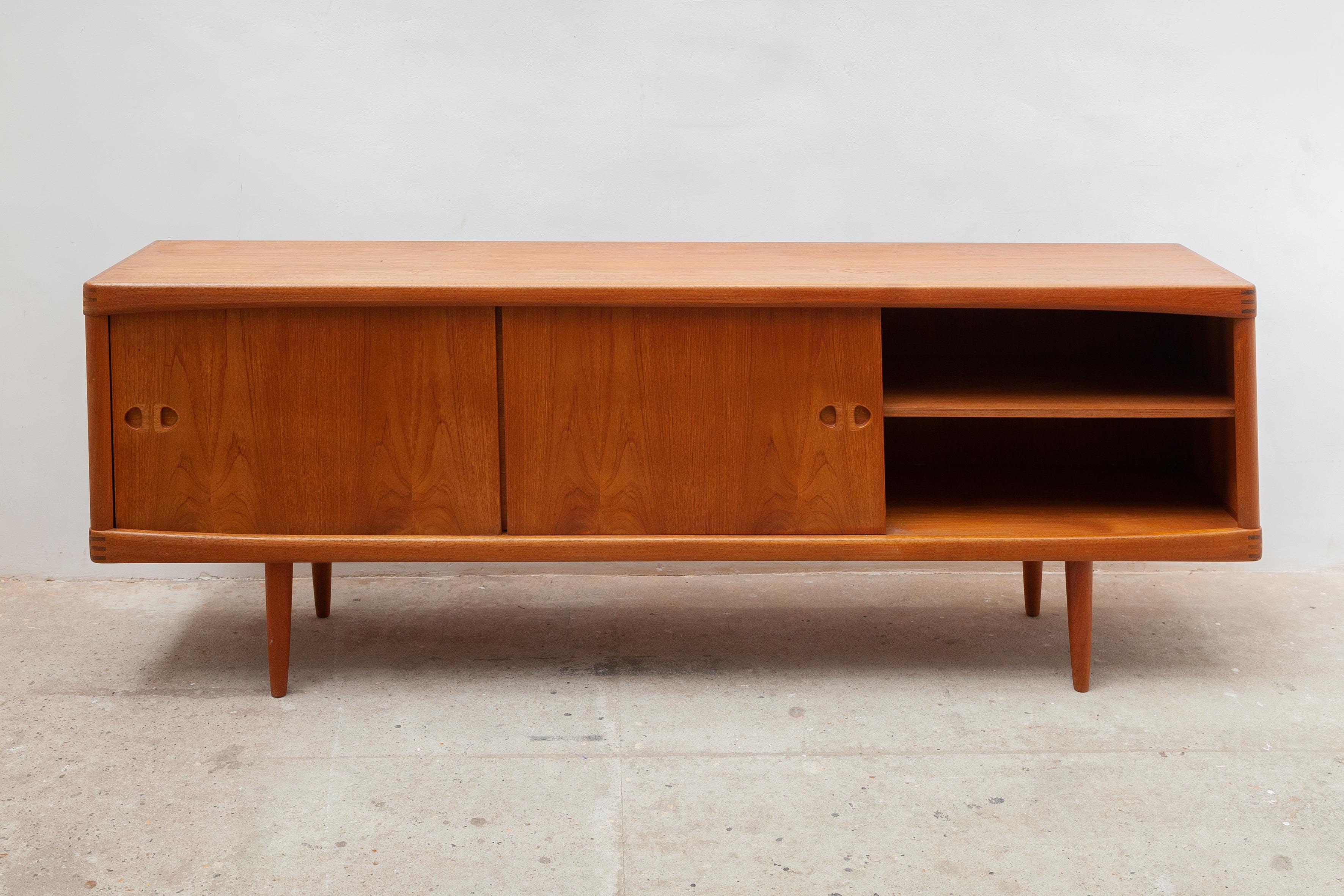 Danish Sideboard with Sliding Doors by H. W. Klein for Bramin Møbler, 1959