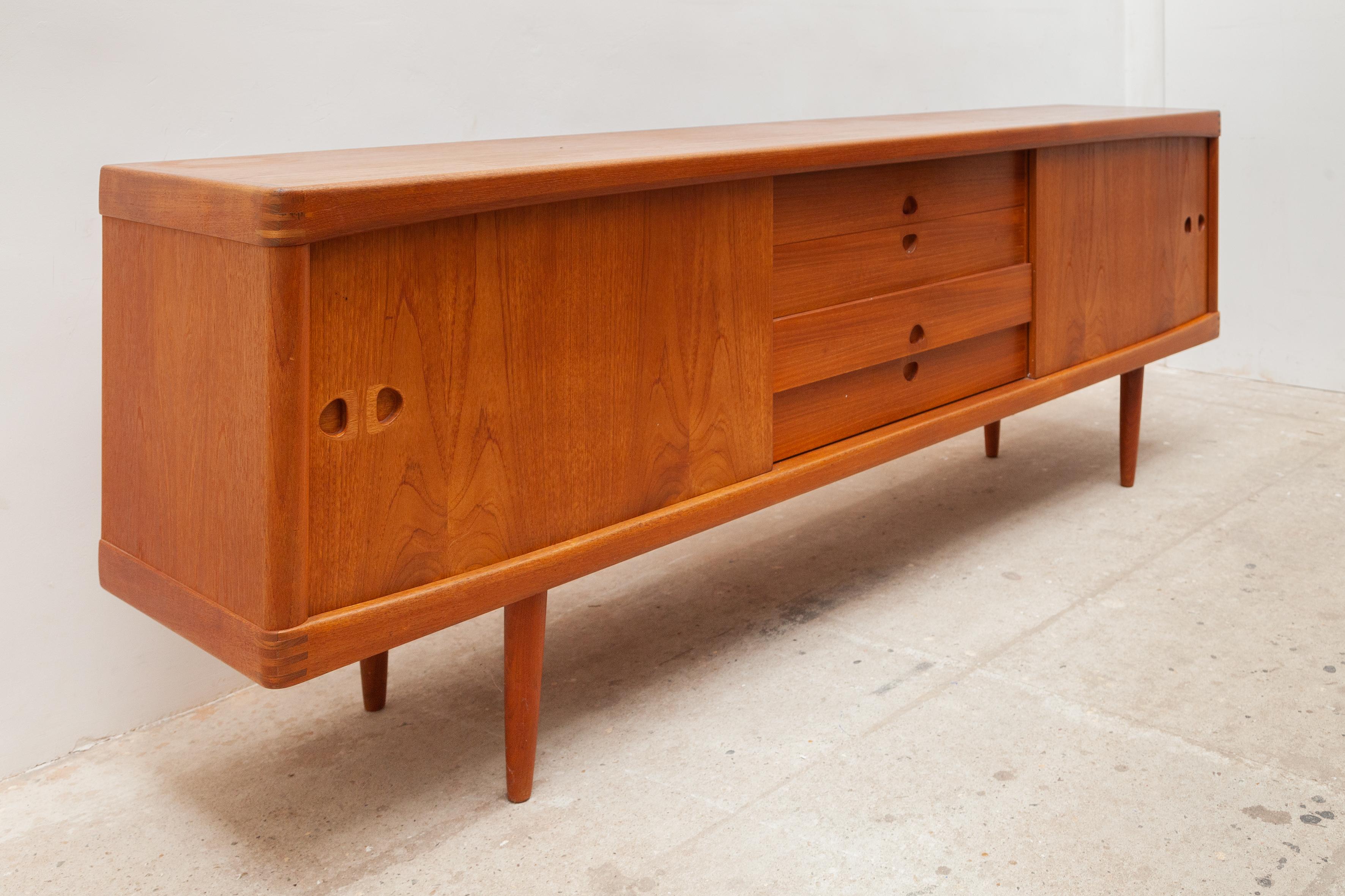 Mid-20th Century Sideboard with Sliding Doors by H. W. Klein for Bramin Møbler, 1959
