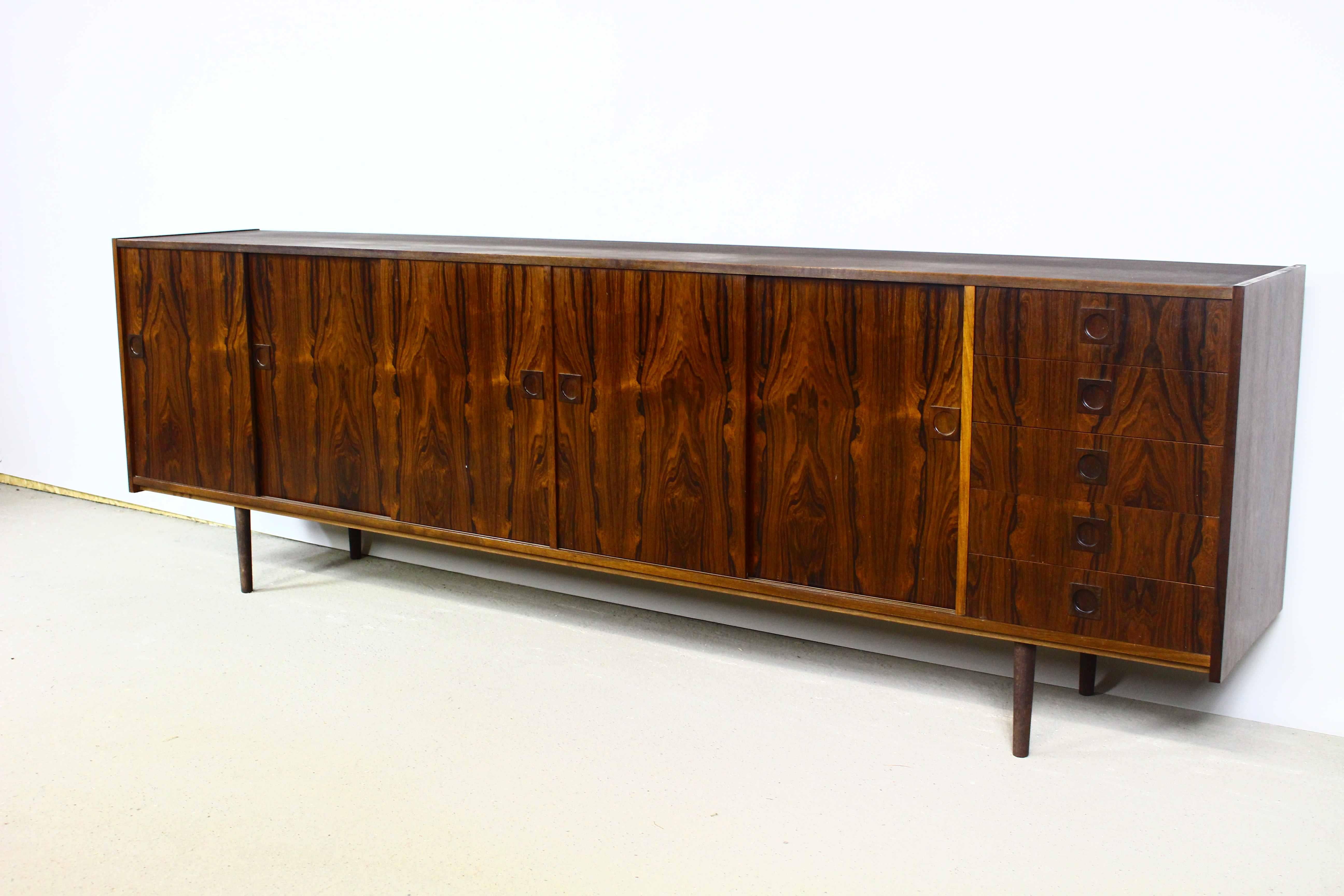 Sideboard With Sliding Doors, Denmark 1960s For Sale 11
