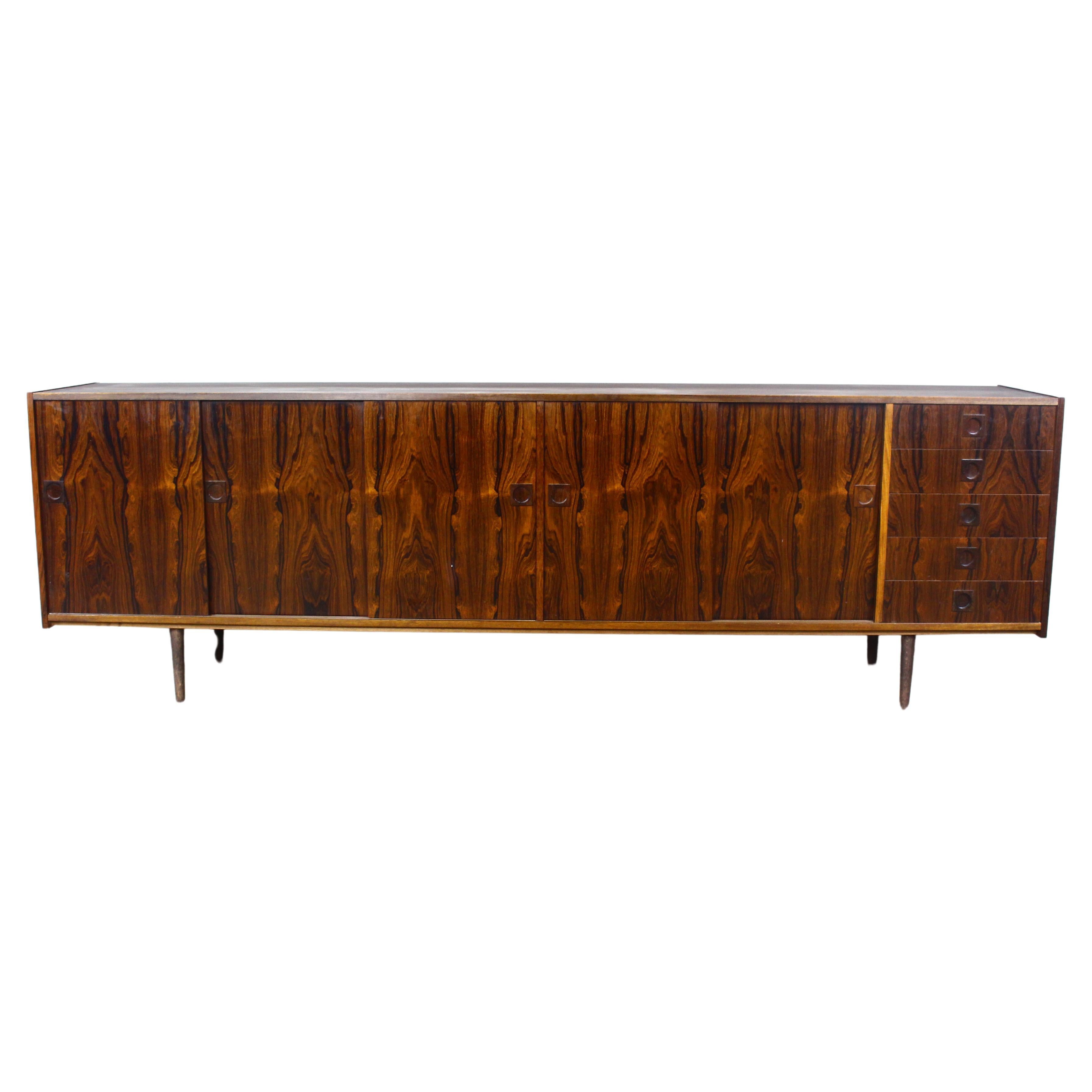 Sideboard With Sliding Doors, Denmark 1960s For Sale
