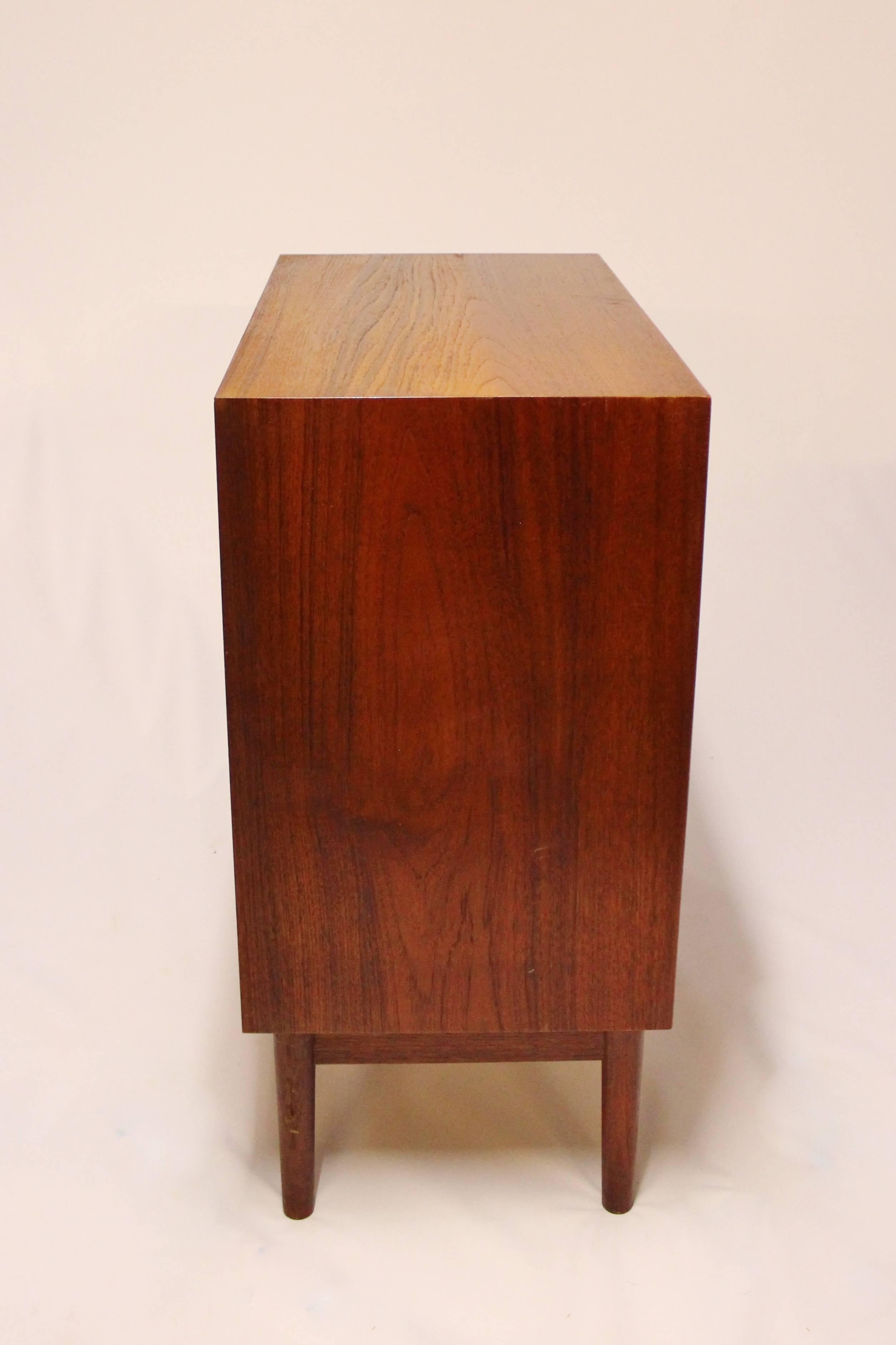 Sideboard with Sliding Doors in Teak of Danish Design from the 1960s In Good Condition In Lejre, DK